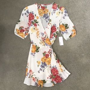 REFORMATION | Monica Floral Wrap Dress